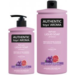 Authentic Toya Aroma Grapes & Grapefruit tekuté mýdlo 400 ml dávkovač