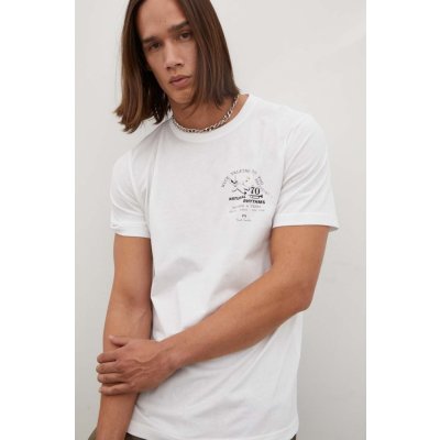 PS Paul Smith bavlněné tričko s potiskem M2R.011R.LP4054 bílá