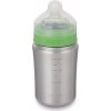 Láhev na pití Klean Kanteen Baby Bottle w/Medium Flow Nipple brushed stainless 266 ml