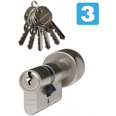 RICHTER EURO Secure 35/30 s knoflíkem Nikl 6kl. – Zboží Mobilmania