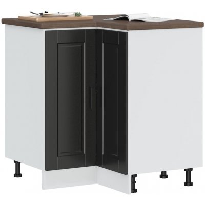 vidaXL Kuchyňská rohová skříňka Porto černý kompozitní dřevo 11461.853988 – Zboží Dáma