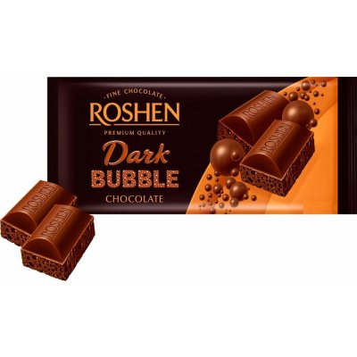 Roshen Bublinková hořká čokoláda 80 g – Zbozi.Blesk.cz