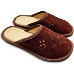 Ovčí Věci Dámské kožené pantofle s ortopedickou stélkou hnědá – Zbozi.Blesk.cz