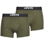 Levis Boxerky SOLID BASIC BOXER ORGANIC COTTON Pack de 2 Khaki – Zboží Dáma