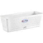 truhlík 50cm bílý LIBERTY+miska, š18xv16cm, plast – Hledejceny.cz