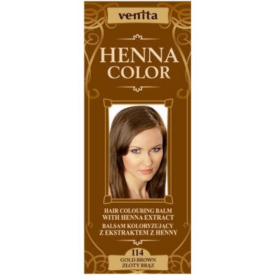 Venita Henna Color přírodní barva na vlasy 114 zlatohnědá 75 ml