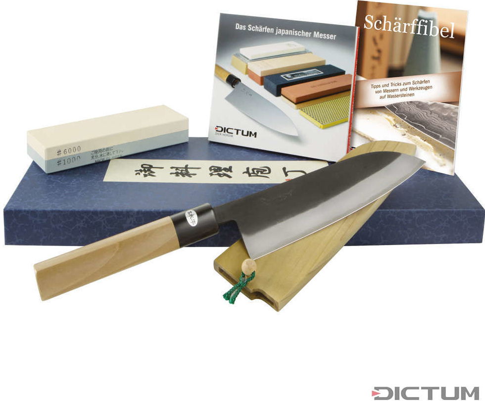 Dictum Japonský nůž All purpose Knife with Sharpening Stone and DVD 165 mm
