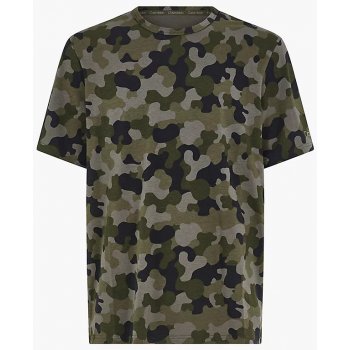 Calvin Klein pánské tričko Lounge NM2192E UY4 Vojenský vzor zelený