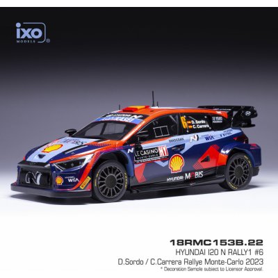 Carrera IXO Hyundai N Rally1 Rallye Monte Carlo 2023 6 Sordo 1:18 – Hledejceny.cz