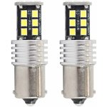 LED AMIO CANBUS 15SMD 2835 7,5W 1156 (P21W) Bílá 12V / 24V, sada 2 ks. – Zboží Mobilmania