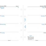 Filofax Týdenní kalendář 2025, týden/2 strany, Aj náplň mini diářů – Zboží Dáma