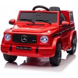 Mamido Mamido Dětské elektrické autíčko Mercedes Benz G63 cabrio EVA kola červená