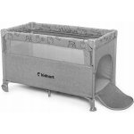 Kidnort Cestovní postýlka 68 x 128 odstínů šedé a stříbrné – Sleviste.cz