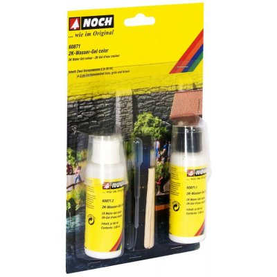Noch 2K Vodní gel (dvousložkový 2 x 50 ml) + 3 x 2 ml barvy NO60871 NO60871 – Hledejceny.cz