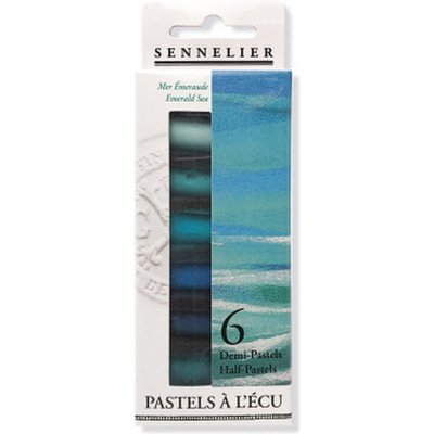 Sennelier Sada suchých pastelů Emerald Sea 6 ks – Zboží Dáma