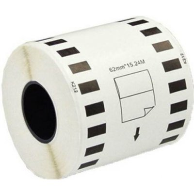 Naplnka.cz Kompatibilní etikety s Brother DK-22212, 62mm x 15,24m - bílé – Hledejceny.cz