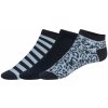 Esmara dámské nízké ponožky s BIO bavlnou 3 páry navy modrá / vzorovaná