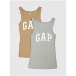 GAP Logo Tank 2ks Béžová – Zboží Dáma