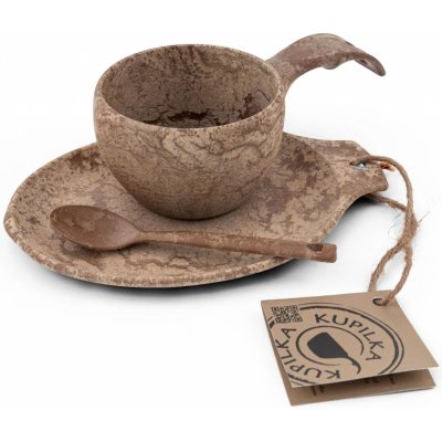 Kupilka dárková sada KUKSA 210 ml+ talíř + čajová lžička – Zbozi.Blesk.cz