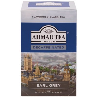 Ahmad Tea Earl Grey černý čaj bez kofeinu 20 x 2 g – Zboží Mobilmania