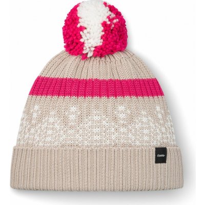 Eisbär Norrak Pompon MÜ Beige-Weiss-Pink – Hledejceny.cz