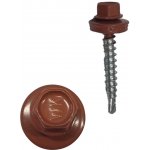 Šroub samovrtný s podložkou cihlová barva délka: 25mm celý závit – Hledejceny.cz