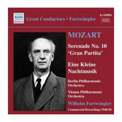 Wolfgang Amadeus Mozart - Serenade No. 10 'Gran Partita' . Eine Kleine Nachtmusik CD – Hledejceny.cz