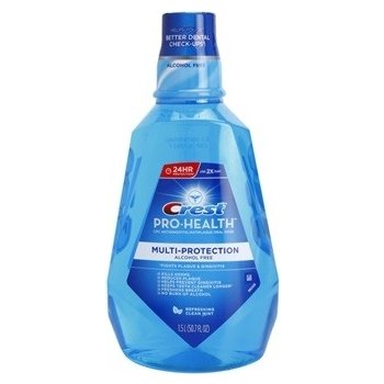 Crest Pro-Health Multi-Protection osvěžující ústní voda příchuť Refreshing Clean Mint (Alcohol Free. 24 hr Protection) 1500 ml