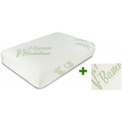 Romeo Polštář neprofilovaný MEMORY BAMBOO 60x40 s náhradním povlakem BAMBOO – Zboží Dáma