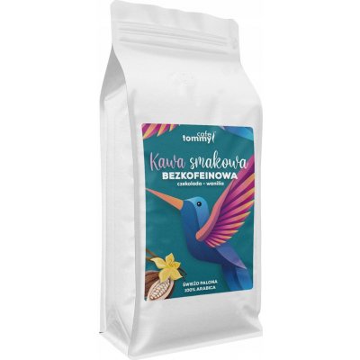 Tommy Cafe bez kofeinu 100% arabica čokoláda vanilka zrnková 1 kg – Hledejceny.cz