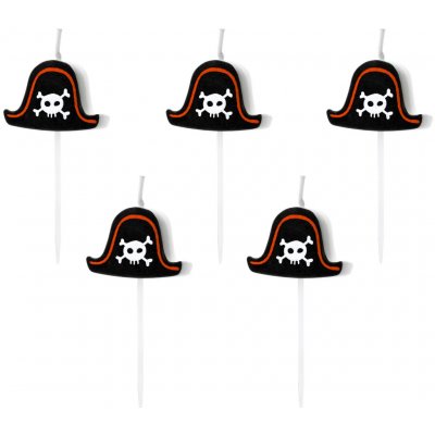 PartyDeco Dortové svíčky Piráti – Zboží Dáma