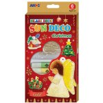 Barvy na sklo-Vánoční sada 6 barev 10,5 ml + 6 sklíček – Zboží Dáma