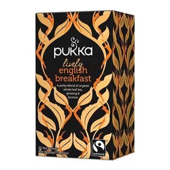 Pukka English Breakfast černý Vietnam Liam Ájurvédský čaj ženšen maca 20 ks