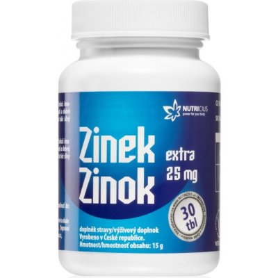 Nutricius Zinek Extra 25 mg 30 tablet – Zboží Mobilmania