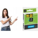 Dymo 45018 černý tisk/žlutý podklad, 7m, 12mm – HobbyKompas.cz