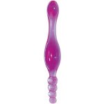 You2Toys Galaxia lavender gelové dvojité dildo