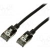 síťový kabel Logilink CQ9013S Patch, U/FTP, 6a, lanko, Cu, elastomer termoplastický TPE