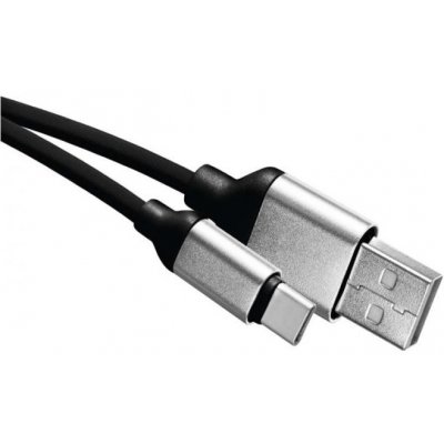 Emos SM7025BL nabíjecí a datový USB-A 2.0 / USB-C 2.0, 1m, černý – Zbozi.Blesk.cz