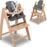 Hauck Polstrování na sedátko a dřevěné židličky Alpha+Beta+Arketa Dark Grey – Sleviste.cz