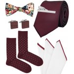 Bubibubi sada Merlot s kravatou a motýlkem vínová – Sleviste.cz