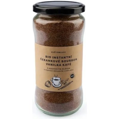 Květomluva Bio instantní čekankové bourbon vanilka kafé 115 g – Zboží Dáma
