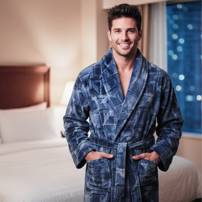 Wolf pánský župan modrý – Zboží Dáma