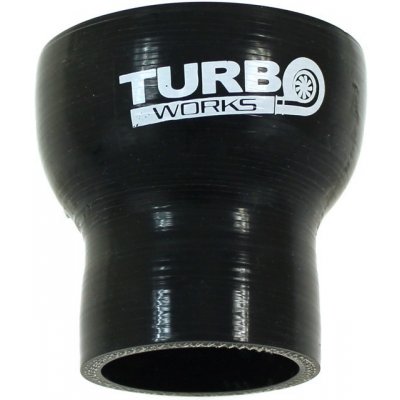 TurboWorkS Silikonová hadice - redukce rovná černá 45-51 mm – Hledejceny.cz