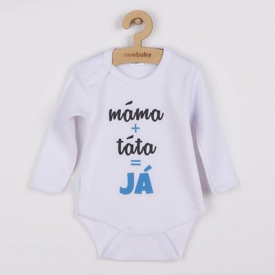 Body s potiskem New Baby máma plus táta rovná se JÁ – Hledejceny.cz