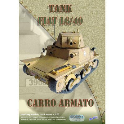 Zdeněk Čechal lehký tank Fiat L6/40 stavebnice papírového modelu – Hledejceny.cz