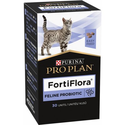 Purina PPVD Feline FortiFlora žvýkací tablety 30 tbl. – Zbozi.Blesk.cz