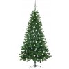 Vánoční stromek zahrada-XL Umělý vánoční stromek s LED a sadou koulí 180 cm zelený