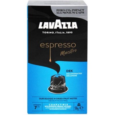 Lavazza Kávové kapsle Nespresso Maestro DEK bez kofeinu 10 kapslí 50 g – Zboží Mobilmania