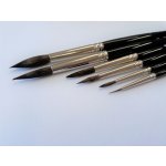 Lineo Štětec kulatý přírodní Veverka 103/8 Krátká rukojeť – Zboží Dáma