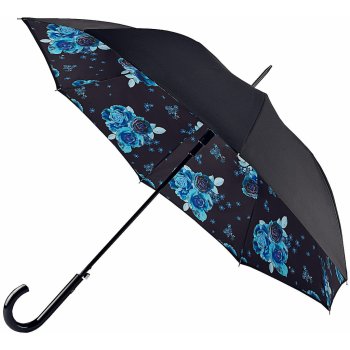 Fulton L754 Bloomsbury 2 night flowers deštník dámský holový modrý